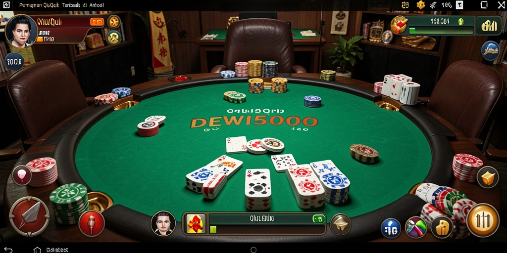 Tampilan gameplay seru dalam DEWI5000 yang penuh strategi.