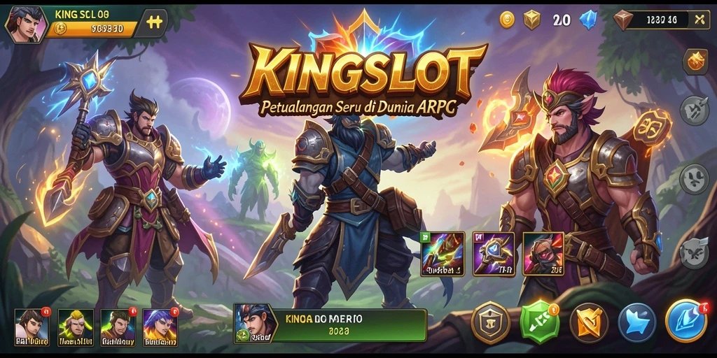 Screenshot gameplay KINGSLOT memperlihatkan aksi seru dalam dunia ARPG.
