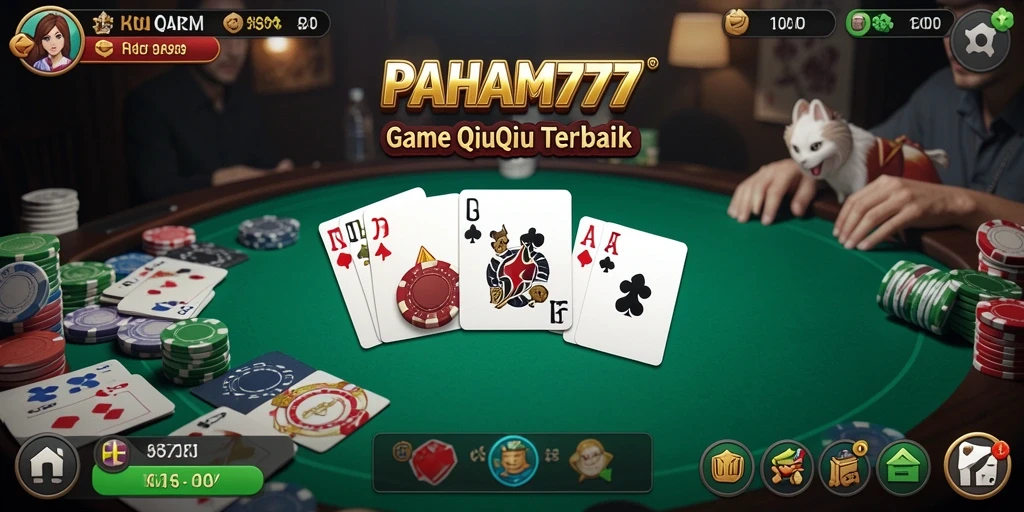 Tampilan gameplay menarik dari PAHAM777 dalam permainan QiuQiu.