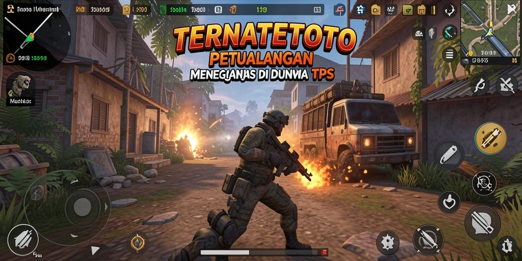 Screenshot TERNATETOTO menampilkan aksi seru dalam gameplay TPS.